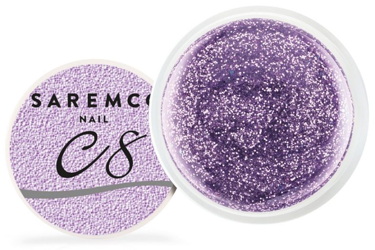 Krāsains gēls C8 glitter violet – 5g