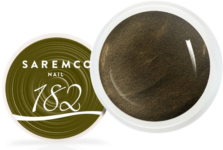 Цветной гель 182 Metallic Olive Green