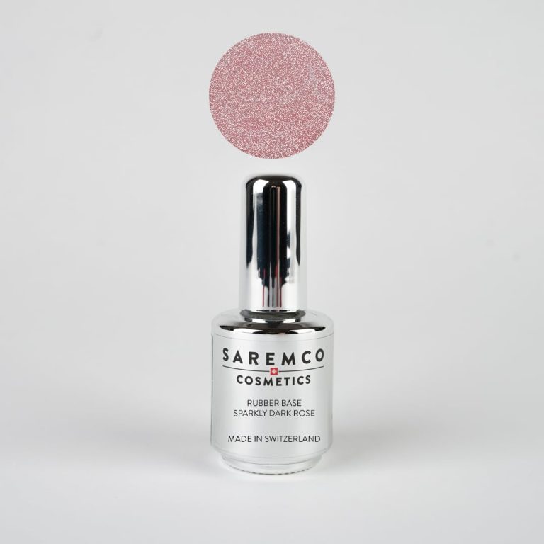 Rubber base Sparkly Dark Rose