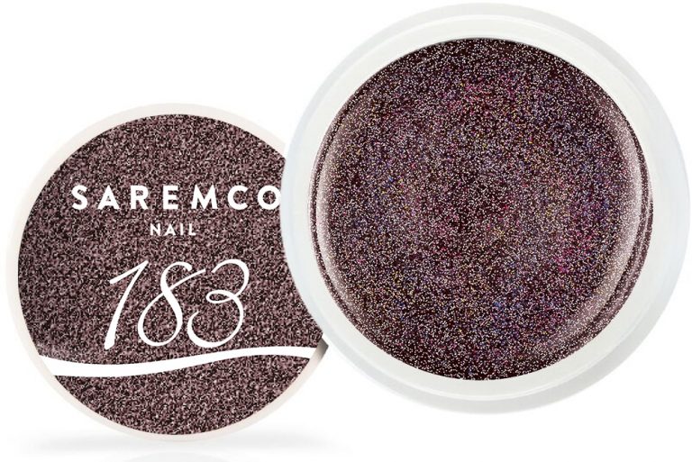 Color gel 183 Glitter Black-Red